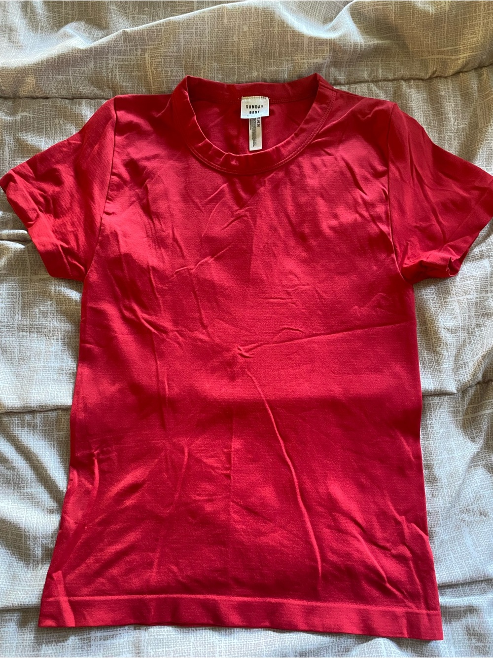 Sunday Best Red Short Sleeve Crewneck Tee